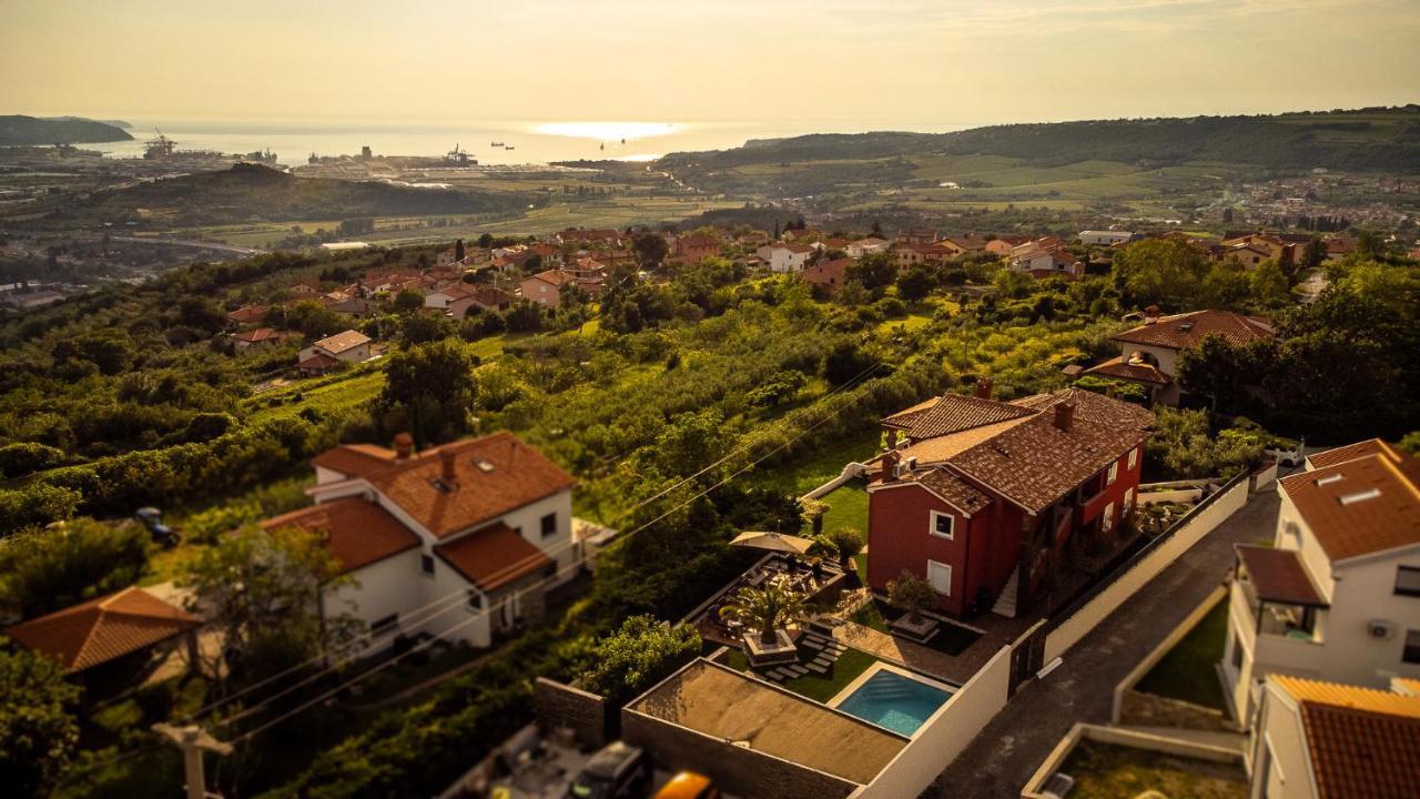 Villa Sunset Pool & Spa Apartments Zgornje Skofije Exterior foto