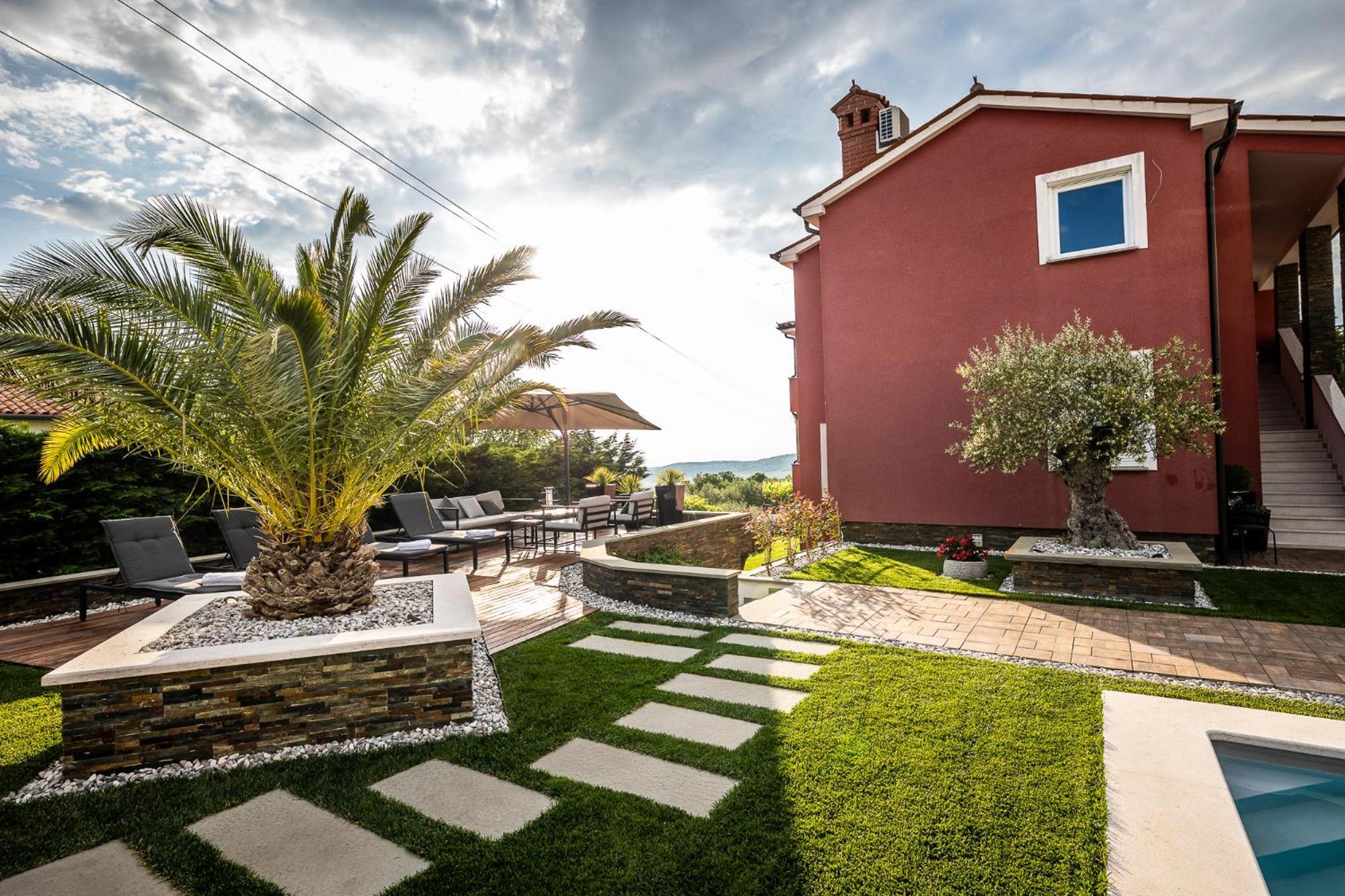 Villa Sunset Pool & Spa Apartments Zgornje Skofije Quarto foto